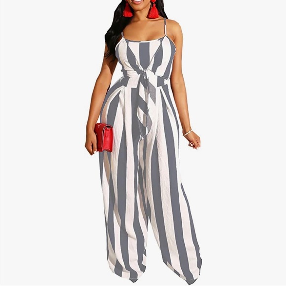 Women's Casual Straps Rompers - Picture 3 of 5